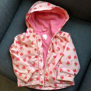 Super Cute Strawberry Rain Jacket
